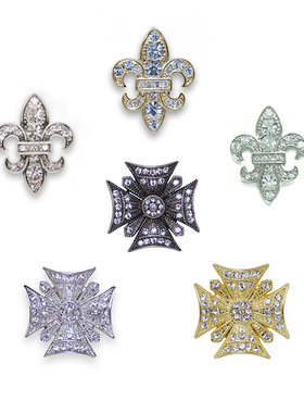 Popits人字拖专用配饰克罗星系列DIY拖鞋饰扣奥地利水晶