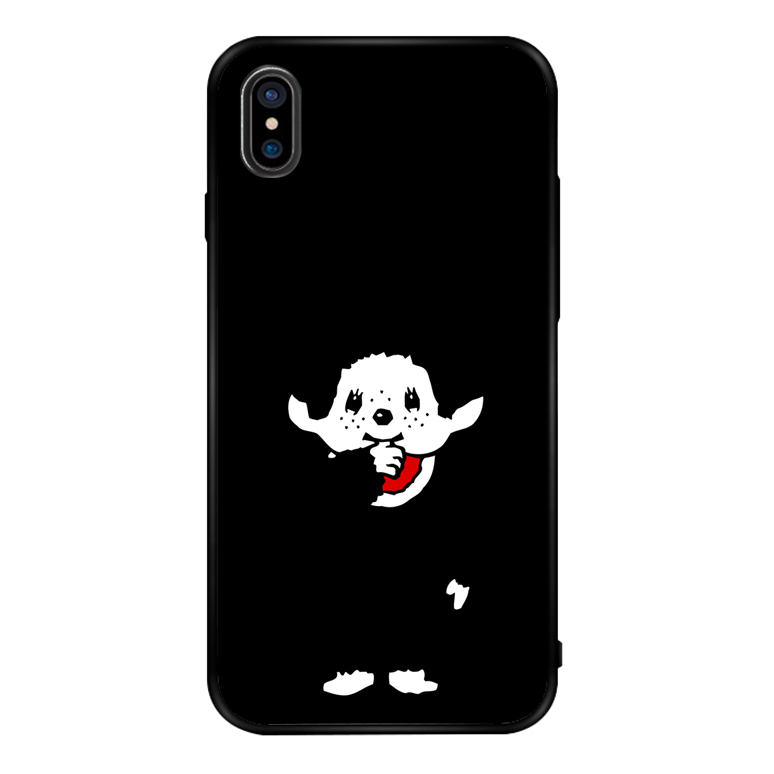 适用苹果12/14promax手机壳iphone7/PLUS套xsmax/XR/SE2蒙奇奇12mini钢化玻璃壳 硅胶软壳11可定制