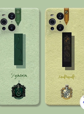 适用于斯莱特林oppo findx3手机壳x5 x2pro哈利波特k10k7k5k3情侣软防摔套