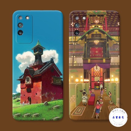 适用于二次元场景9x华为p50pro荣耀x30手机壳x40i宫崎骏20se女10max防摔套