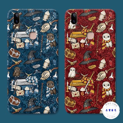 适用于哈利波特vivo y85手机壳y83y79y93y91狮院拉文克劳鹰院软硅胶防摔套
