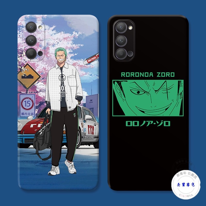 适用于时尚索隆9oppo reno6手机壳8 5pro+7海贼王