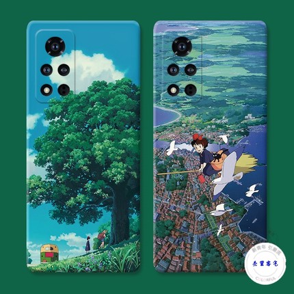 适用于魔女宅急便华为荣耀v40手机壳v20v30pro宫崎骏v10可爱v9play防摔套