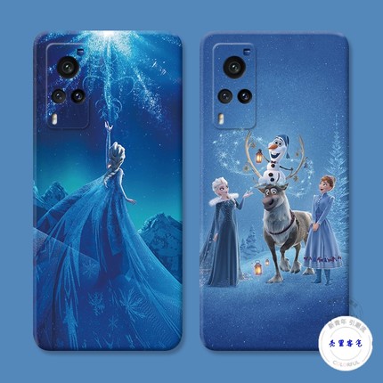 适用于可爱文艺vivo x60手机壳x50x27pro+艾莎公主nex冰雪奇缘3女款防摔套