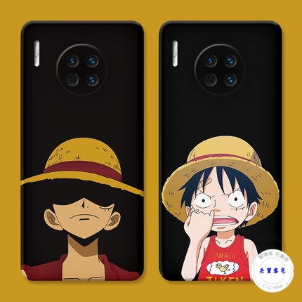 适用于可爱路飞华为mate30手机壳40pro+50海贼王20x卡通10e动漫9软8防摔套