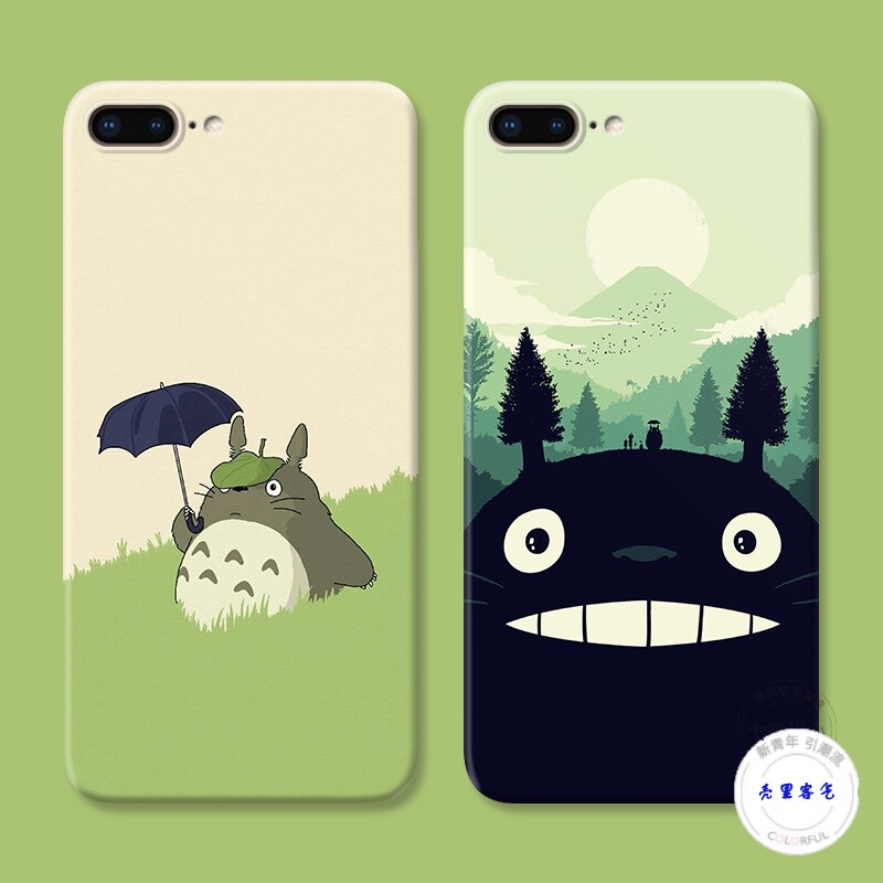 适用于可爱龙猫3iPhone8plus苹果Xr手机壳6s7宫崎骏