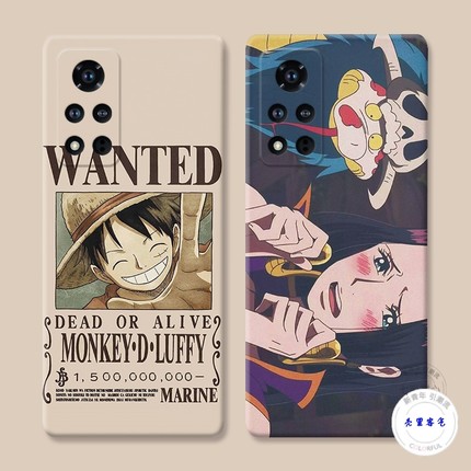 适用于路飞女帝华为荣耀v40手机壳v20v30pro可爱v10海贼王v9play软防摔套