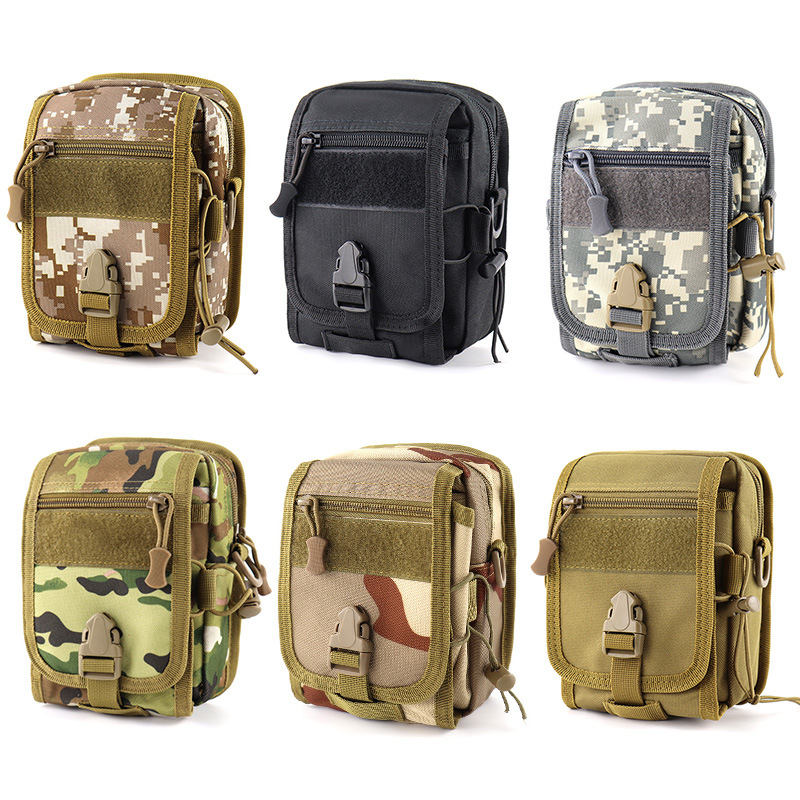 军迷腰包战术背包小斜跨多功能单肩包女结实耐用腰间斜挎户外工装