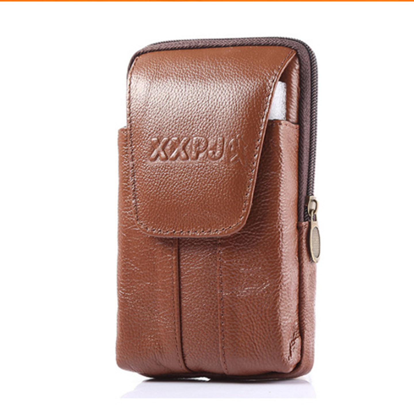 男款带腰带手机腰包单层防掉防手机老人包老年人用男人高端大尺寸