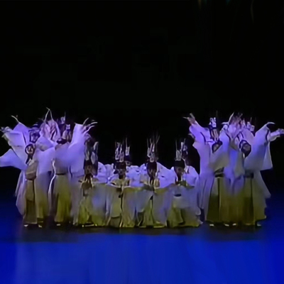 儿童国学服古装汉服群舞大气子曰