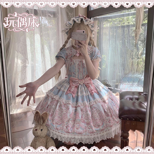 Alicegirl原创玩偶床OP连衣裙