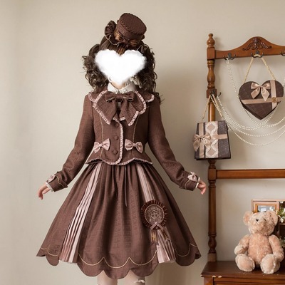 【定金】Alice girl原创新款Lolita熊熊板巧系列JSK连衣裙 SK半裙