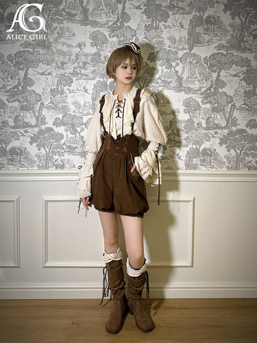 Alicegirl航海寻宝图短裤