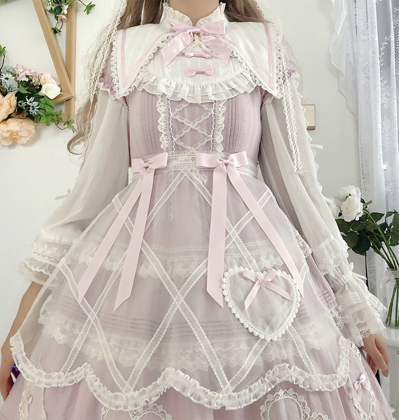 Alice girl原创新款 Lolita爱丽丝 扑克刺绣桃心口袋蝴蝶结  围裙|msdalam kategori Butik wanita / wanita, skirt - dari Buy2taobao.com untuk memberikan perkhidmatan ejen Taobao profesional membeli