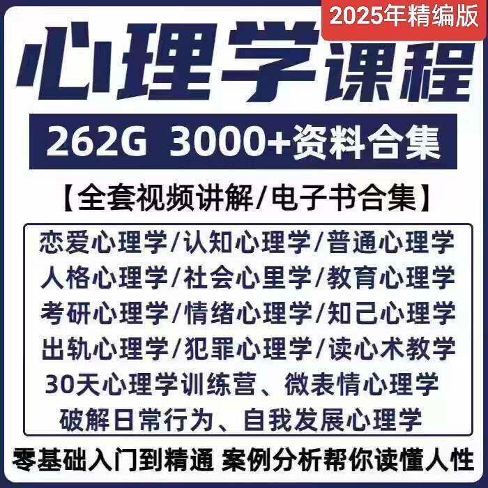 心理学影片课程人际交往提高情商微表情读心术福斯心理教程全套