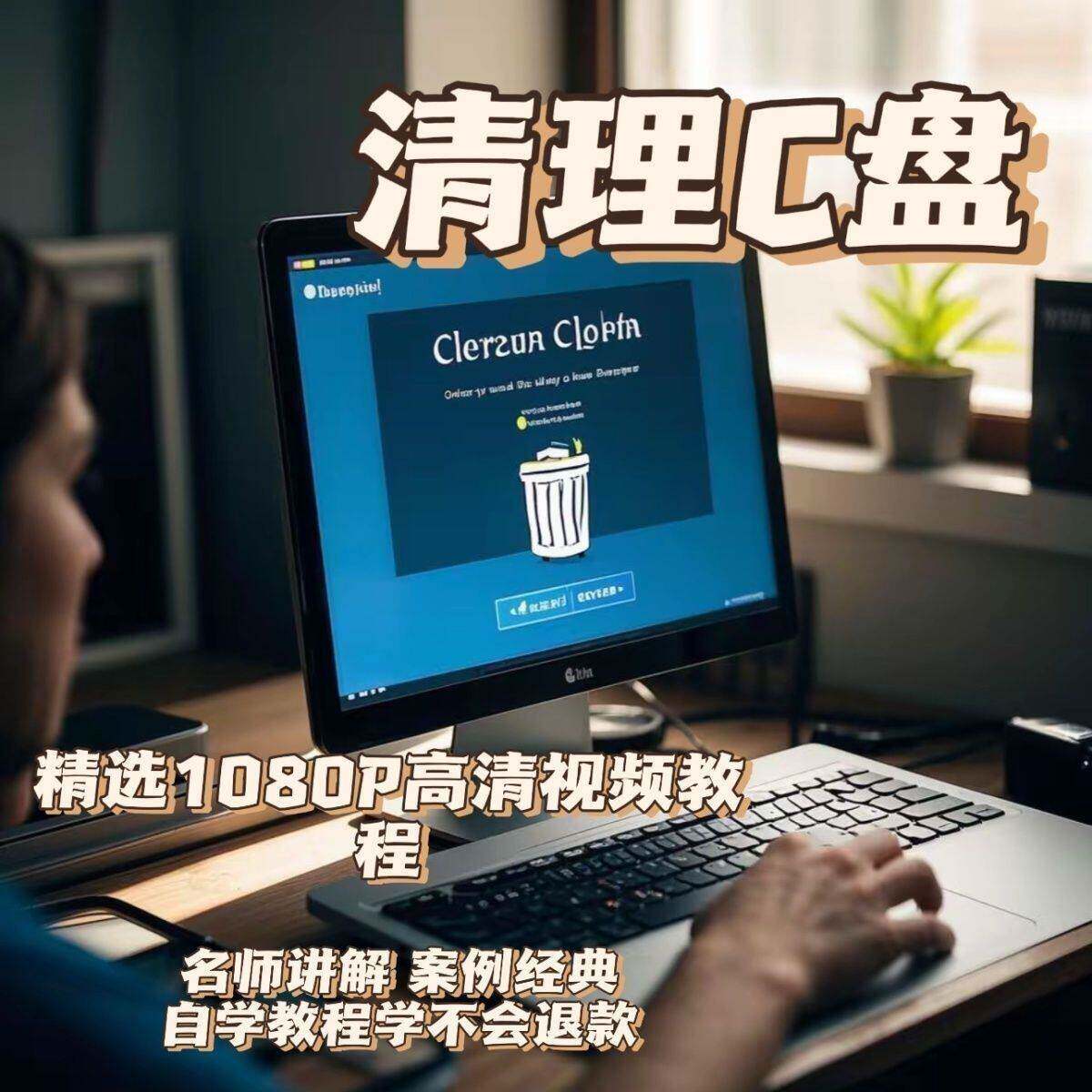 电脑c盘清理不求人视频教程全套从入门到精通技巧培训学习在线课