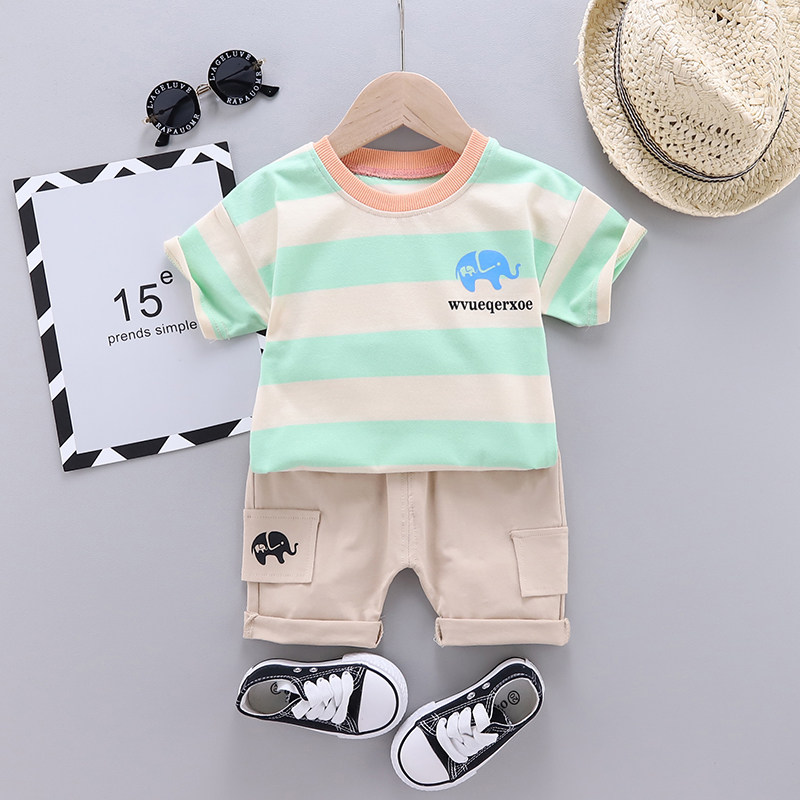 童装男童宝宝套装1-3岁4女童夏季短袖短裤两件套小童衣服儿童夏装在类目 童装/婴儿装/亲子装, 套装中 - 来自Buy2taobao.com提供专业的淘宝代购服务