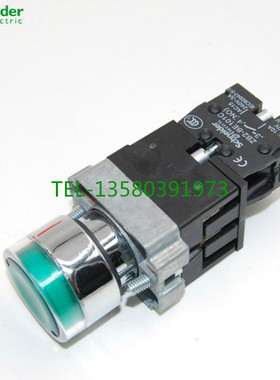 原装施耐德 22mm 带灯按钮开关 XB2-BW33B1C AC/DC24V ZB2-BE101C