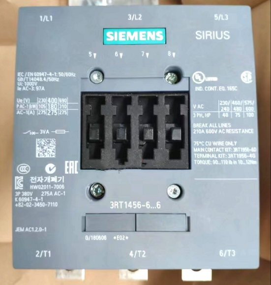 西门子sirius交直流接触器3rt1456-6 3rt1466-6.6 ap36/np 220v