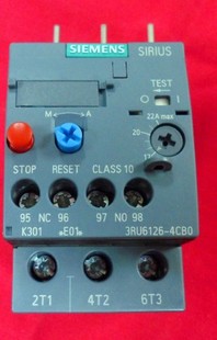 热过载继电器 3RU6126 4CB0 原装 西门子 3RU 22A热保护器 正品