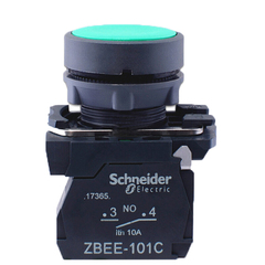 施耐德按钮开关 22mm XB5AA31C ZBEE-101C 绿色 自复位 1常开