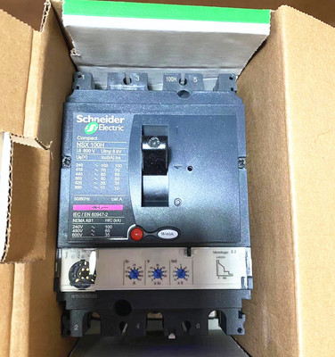 原装施耐德NSX100N MIC2.2 3P 100A电子式塑壳断路器LV429795