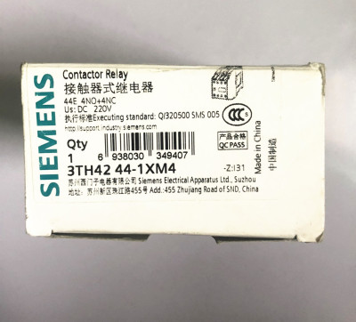 原装正品 西门子3TH42 44-1X直流接触器 3TH4244-1XM4 DC220V 44E