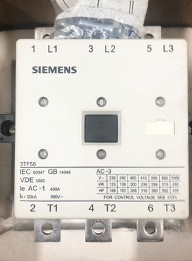 3TF5622-0XM0 西门子交流接触器 3TF56 22-OXMO 220V