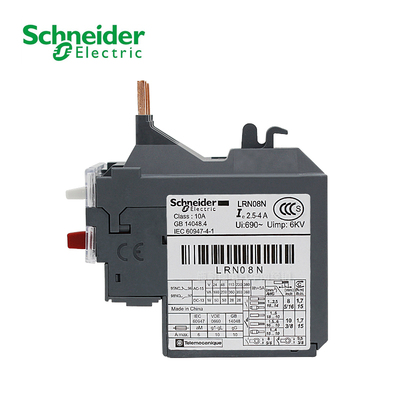 原装施耐德热过载保护继电器 LRE08N LRN08N2.5-4A 适配LC1系列