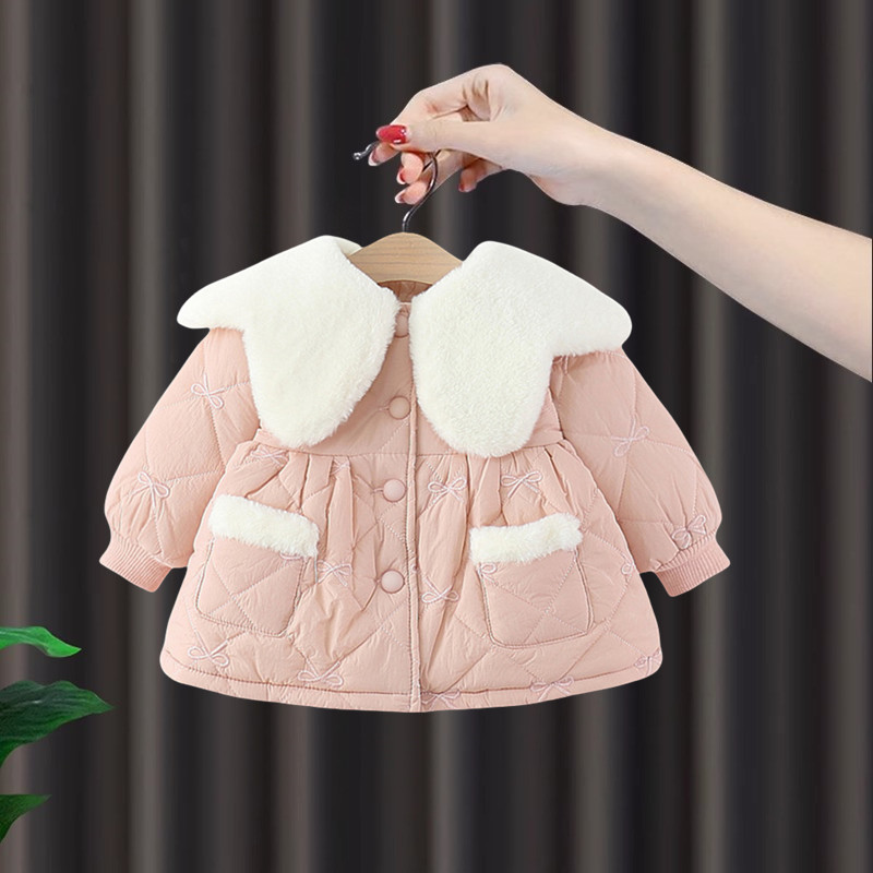 女童秋冬棉服2025新款洋气