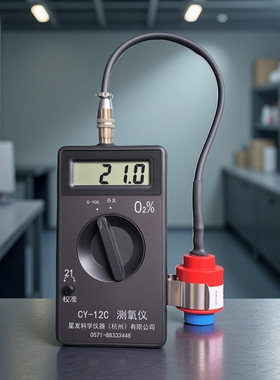CY-12C便携式测氧仪氧气浓度检测仪全量程氧气分析仪工业气体分析