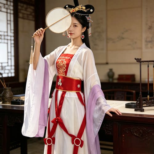 嫦娥仙子COS服元旦国庆节日表演服年会舞蹈表演月宫仙子嫦娥服装