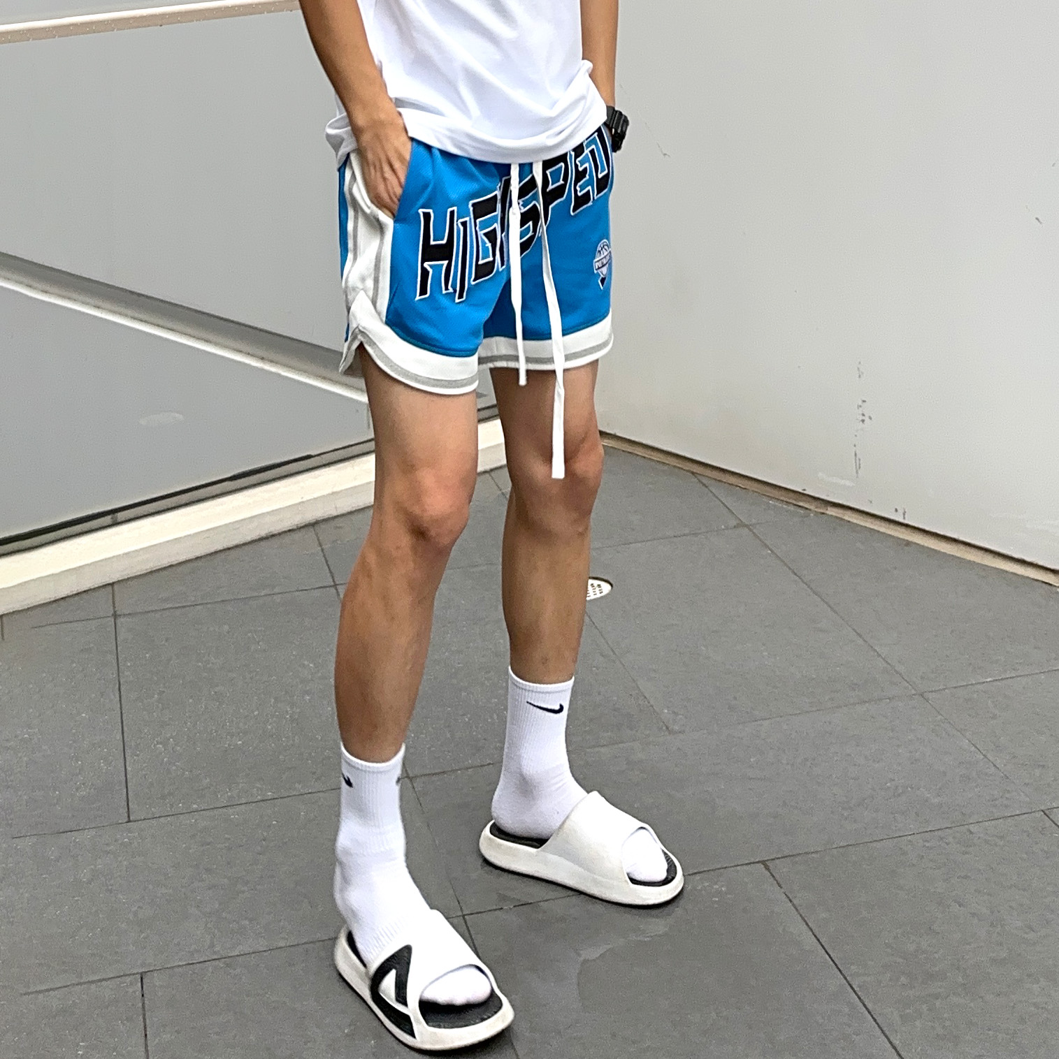 UNCLEBLUE短裤宽松潮透气篮球裤
