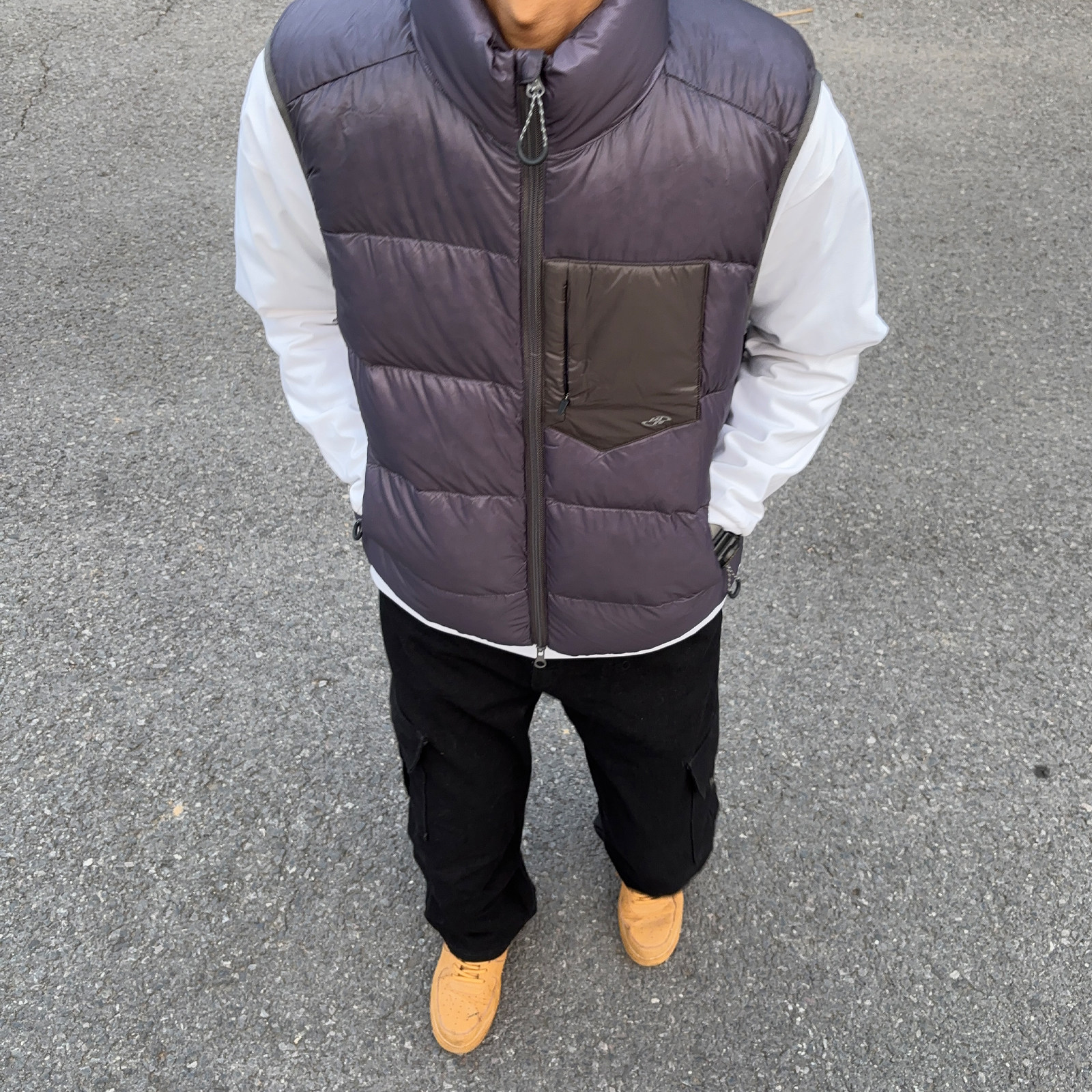 UNCLEBLUE冬季轻量化90白鸭绒三防排骨羽绒服保暖背心马甲男女