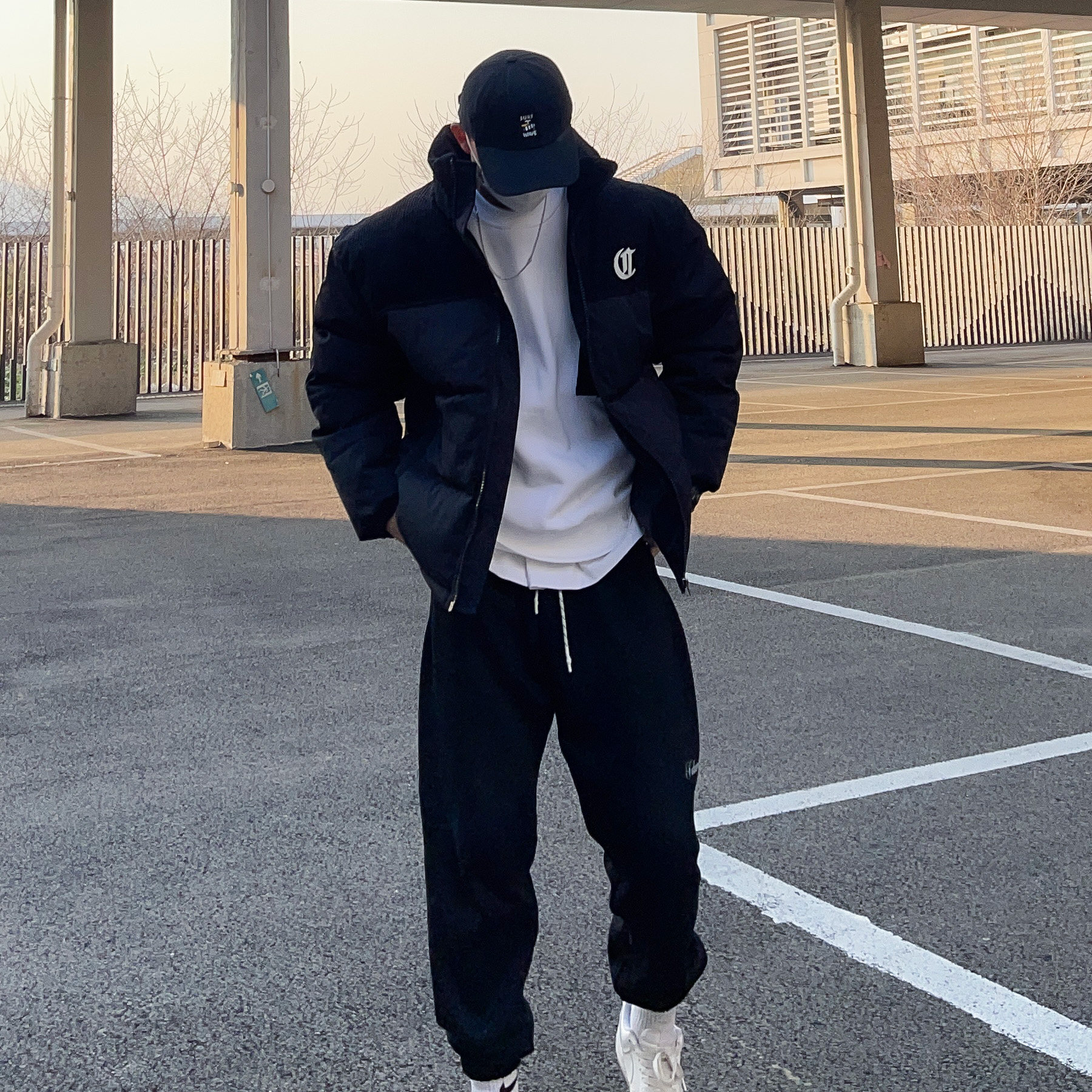 UNCLEBLUE加厚秋冬面包服棉服