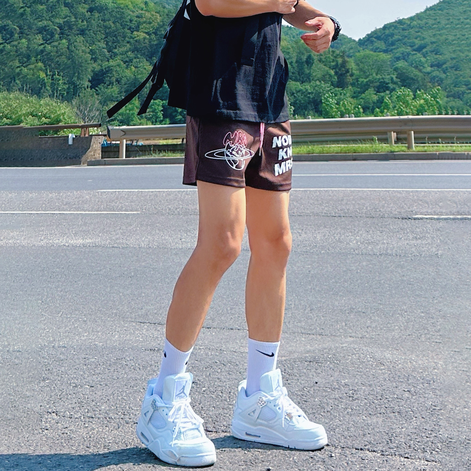 UNCLEBLUE短裤宽松潮休闲裤
