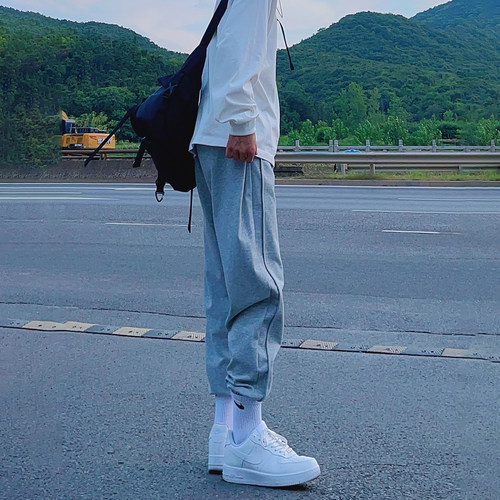 UNCLEBLUE宽松休闲束脚卫裤