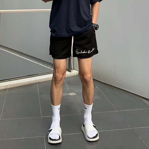 UNCLEBLUE短裤宽松美式休闲裤