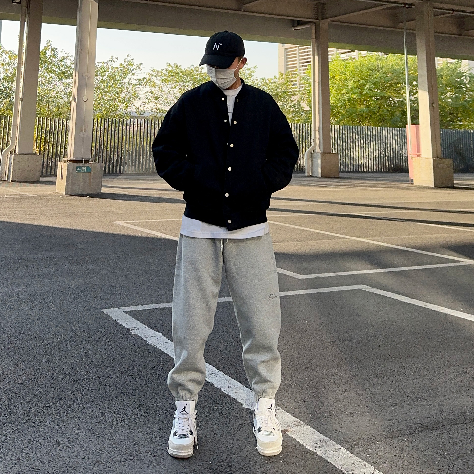 UNCLEBLUE无领秋冬加绒夹克