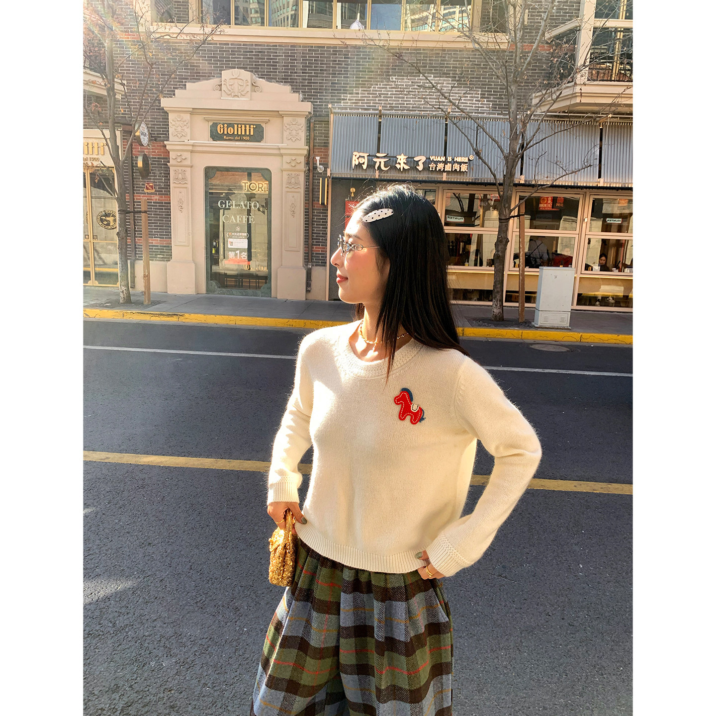 今屿花花白色毛衣可外穿内搭2025年新款套头小个子毛线衣冬季宽松,女装/女士精品,毛衣,淘宝优惠券,粉丝福利购,淘宝优惠卷