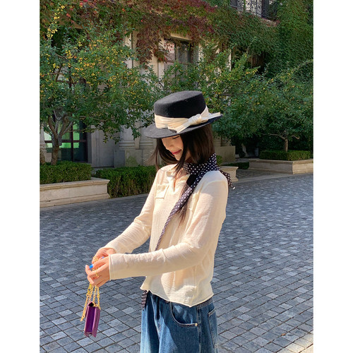 今屿花花早秋长袖T恤女