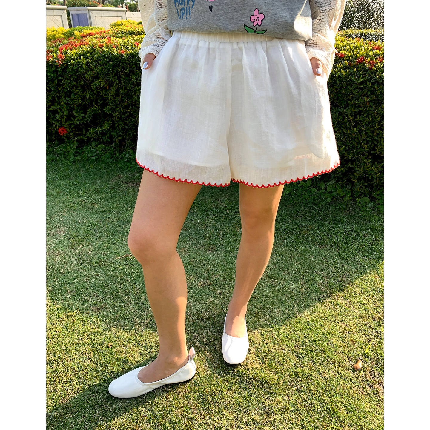 今屿花花  tefamani 1月21日20:00点上新   白色休闲短裤女,女装/女士精品,休闲裤,淘宝优惠券,粉丝福利购,淘宝优惠卷