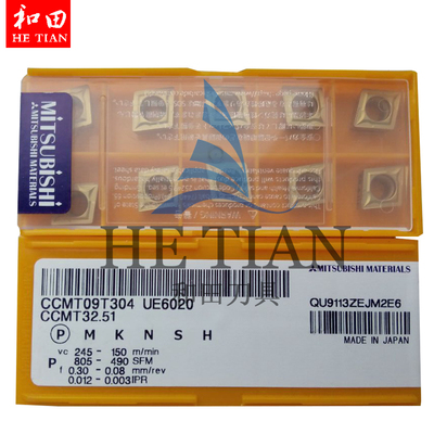 三菱数控镗孔刀片CCMT09T304 UE6020 不锈钢加工 和田数控刀具