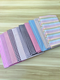 沙发盖巾布料粗布床单桌布窗帘面料加厚棉麻条纹格子布料