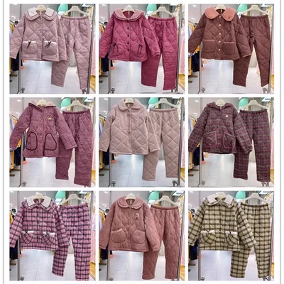 安之伴三层加厚保暖夹棉女家居服