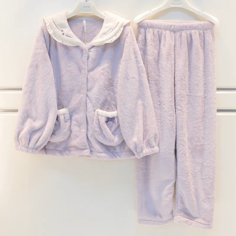安之伴女贵妃绒保暖家居服