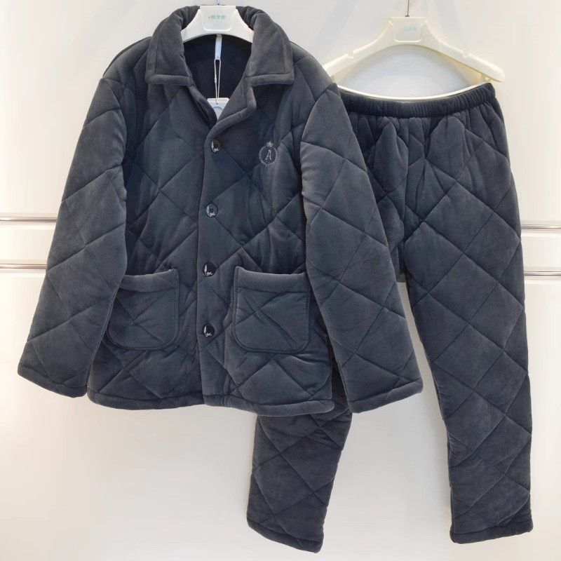 特惠款安之伴男士睡衣2023冬季新品加厚保暖澳毛绒夹棉帅气家居服,女士内衣/男士内衣/家居服,睡衣/家居服套装,淘宝优惠券,粉丝福利购,淘宝优惠卷