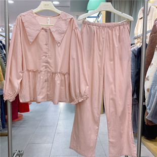 梭织棉家居服 特价 秒杀 安之伴甜美减龄可爱公主风女睡衣春夏季 新品