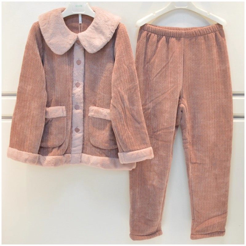 安之伴睡衣女2025冬季新品单面雪尼尔提花复合绒珊瑚绒保暖家居服,女士内衣/男士内衣/家居服,睡衣/家居服套装,淘宝优惠券,粉丝福利购,淘宝优惠卷