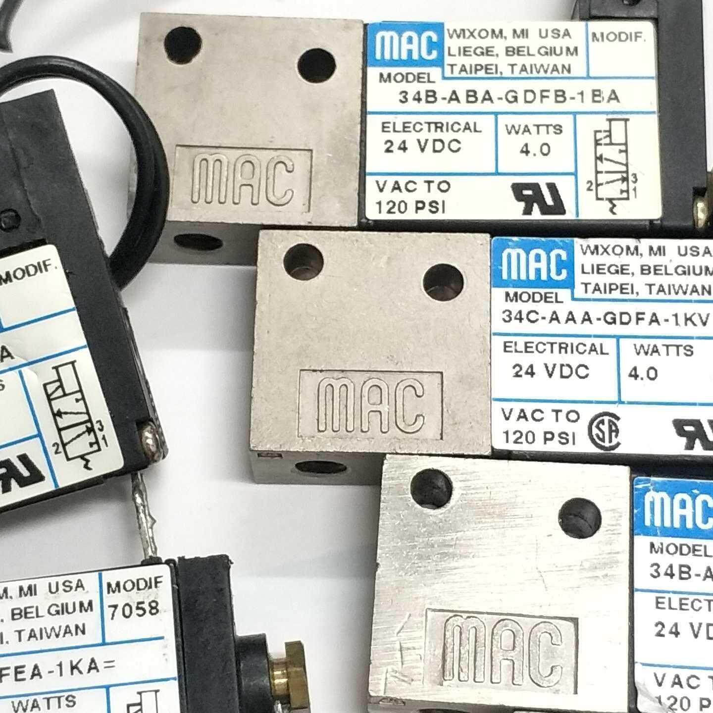 MAC拆机电磁阀成色如图34B-ABA-GDFA-GFEA-GDFB GDCB-1BA 1KA 1KT